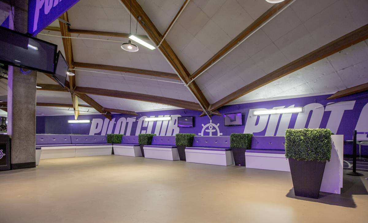 pilot club sports venue graphics