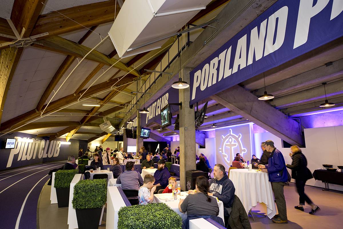 sports venue portland pilots environmental graphics