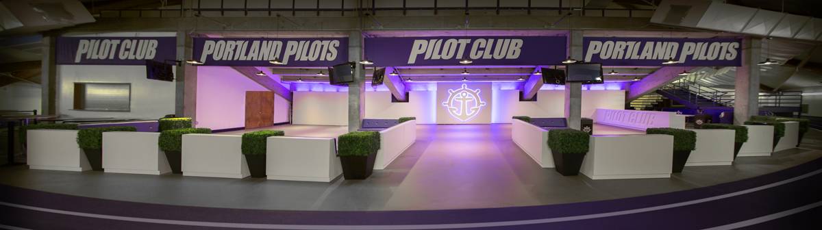 portland pilots club chiles center branded environment