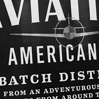 Aviation American Gin Bottle Tag & Recipe Booklet