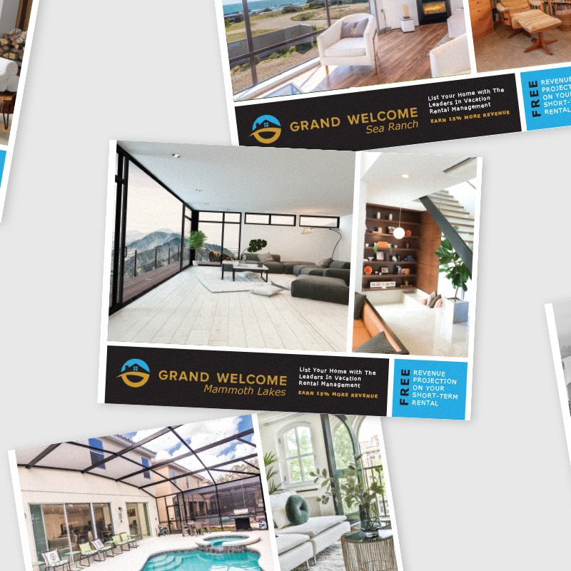 Grand Welcome Vacation Rental Postcards