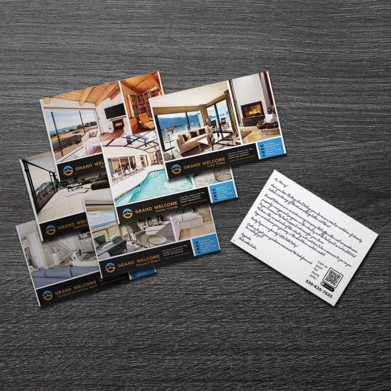 Grand Welcome Vacation Rental Postcards