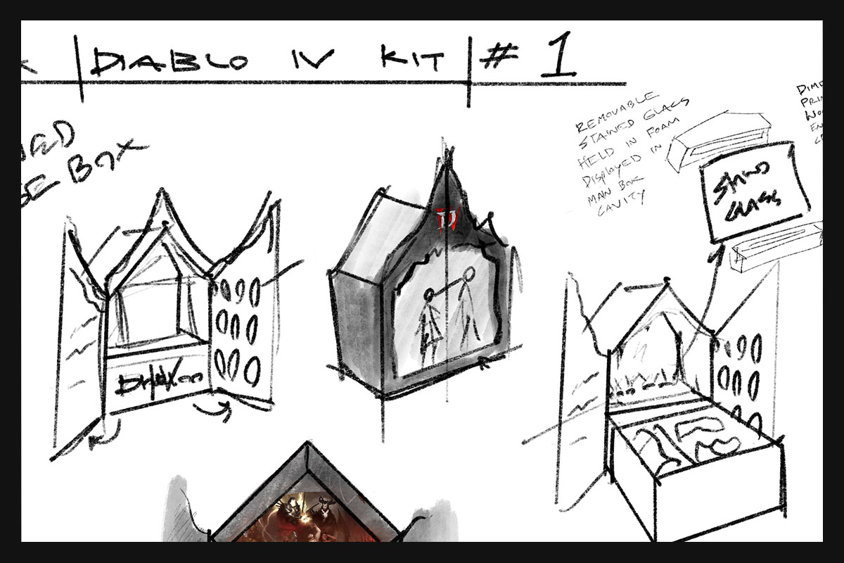 Diablo IV Influencer kit design skech option one