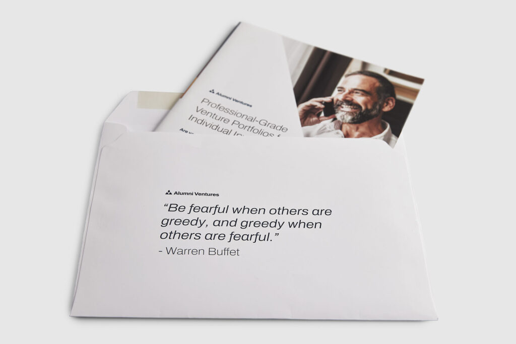 printed envelope with mailer