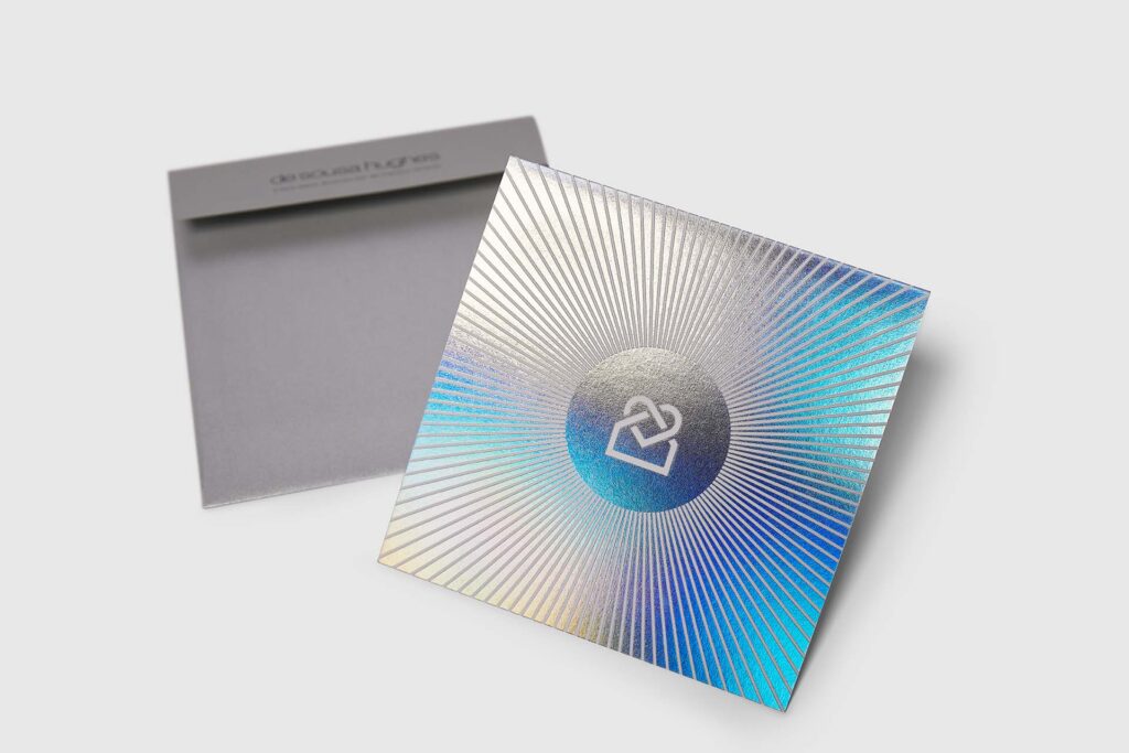 shiny direct mail invitation