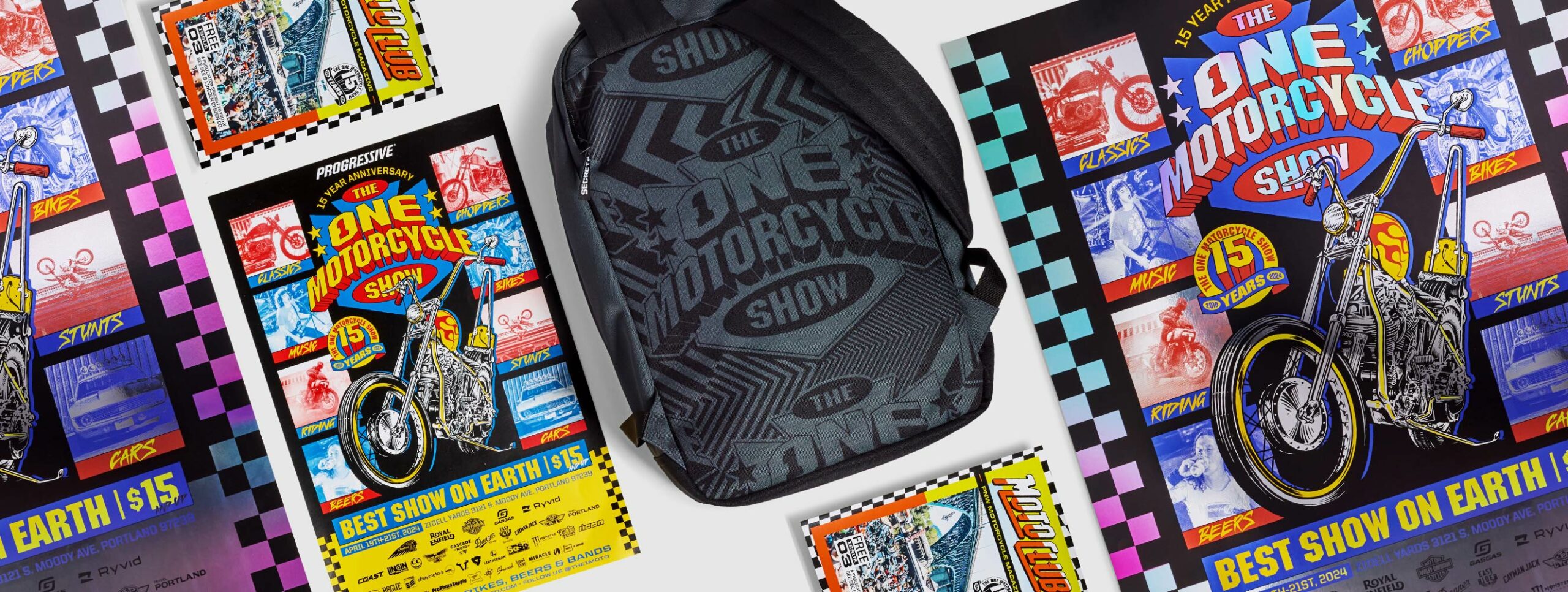 Event Posters and Branded Merchandise for The One Moto Show