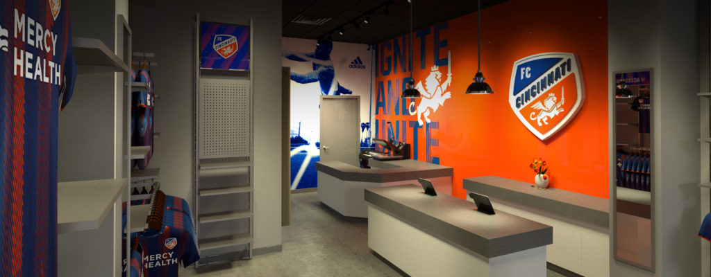 adidas FC Cincinnati store design