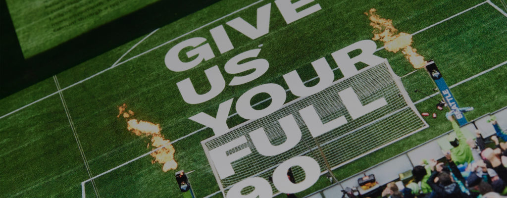 Seattle Sounders FC field graphics
