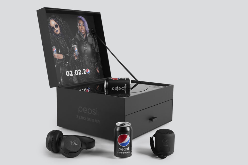 Inside of Pepsi "Black-Listed" Super Bowl Kit