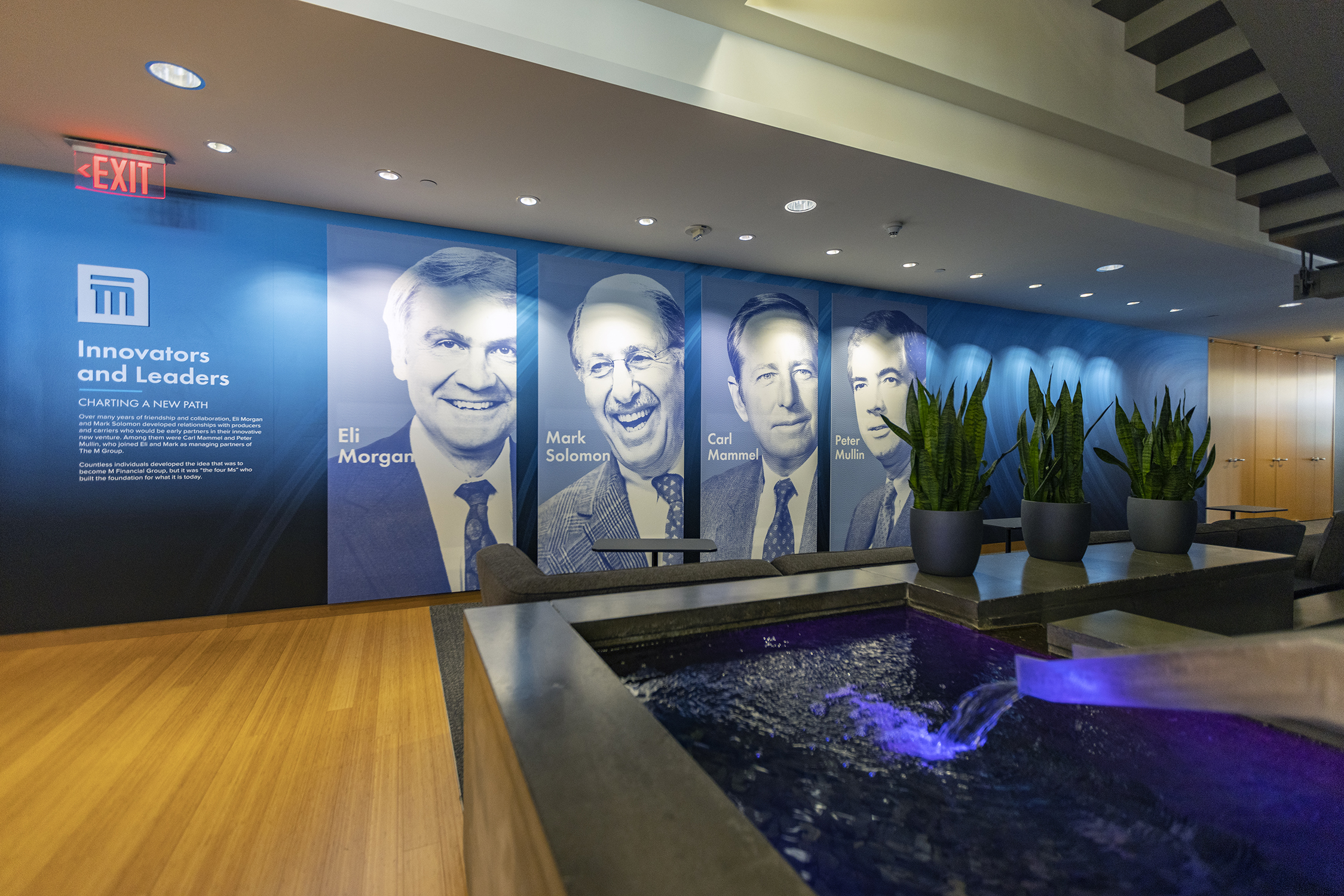 M Financial lobby environmental graphics