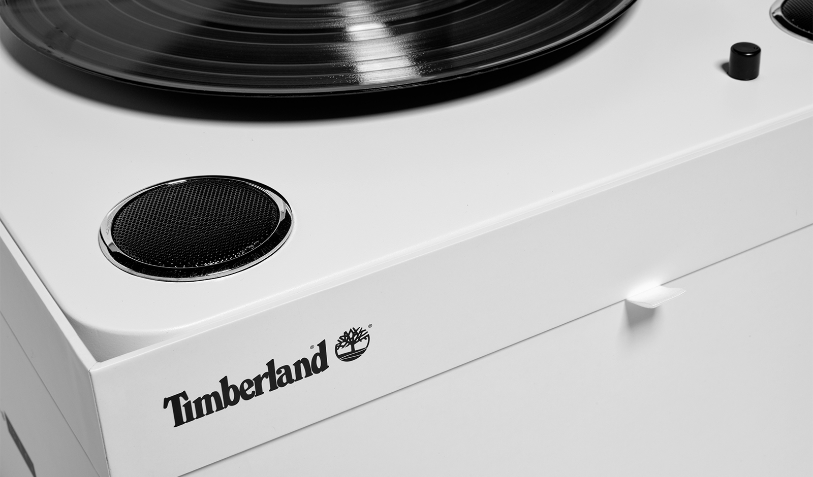 Timberland Turntable Box with a record loaded