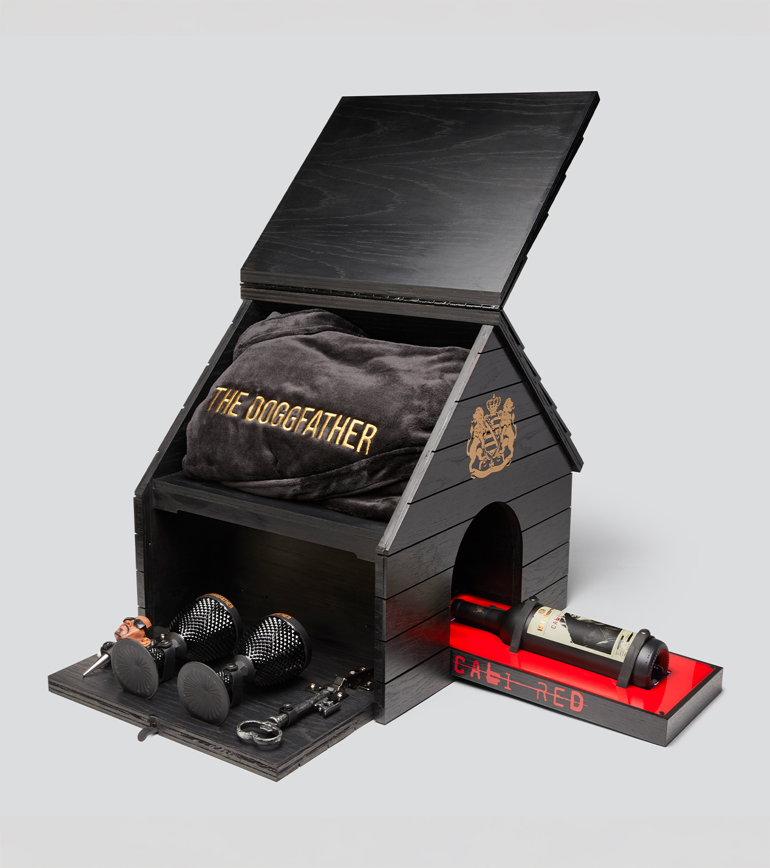 19 Crimes wine box "The Doggfather" custom influencer kit