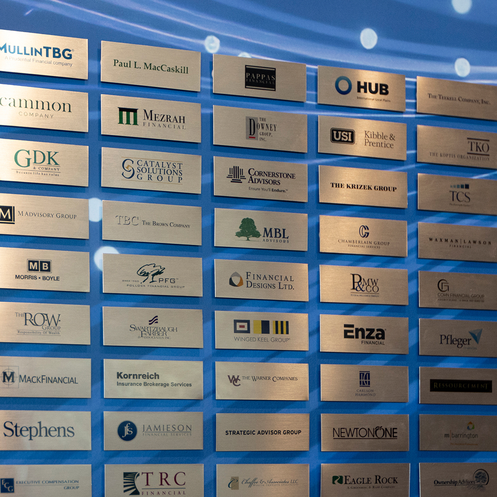 Premier print M Financial hallway