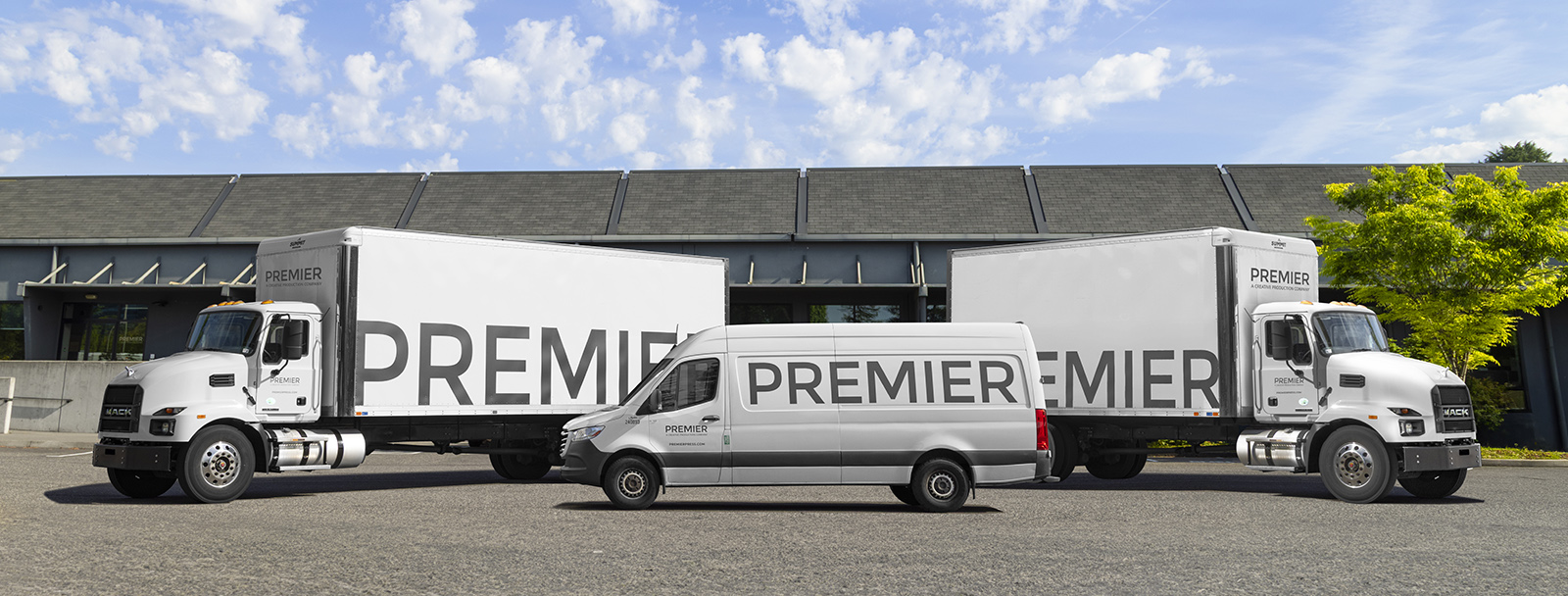 Premier's fleet of trucks ready to fulfill and ship!