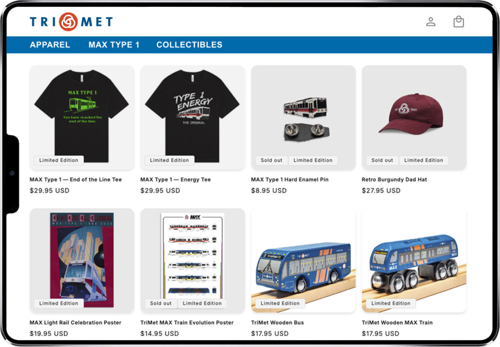 TriMet online company store