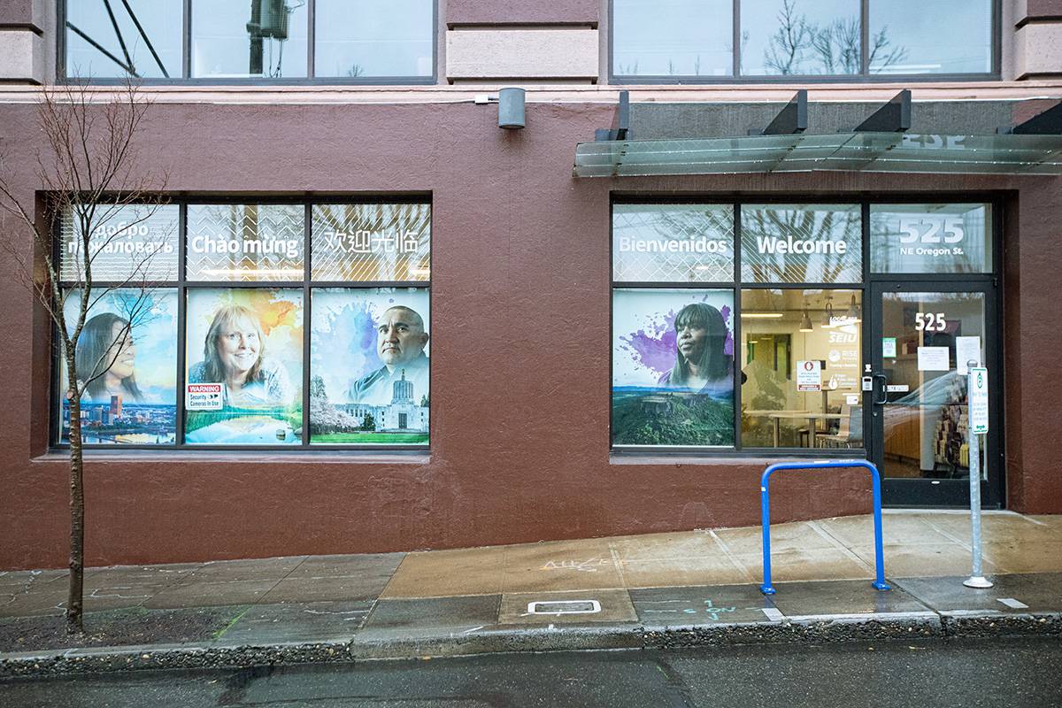 outdoor window branded graphics