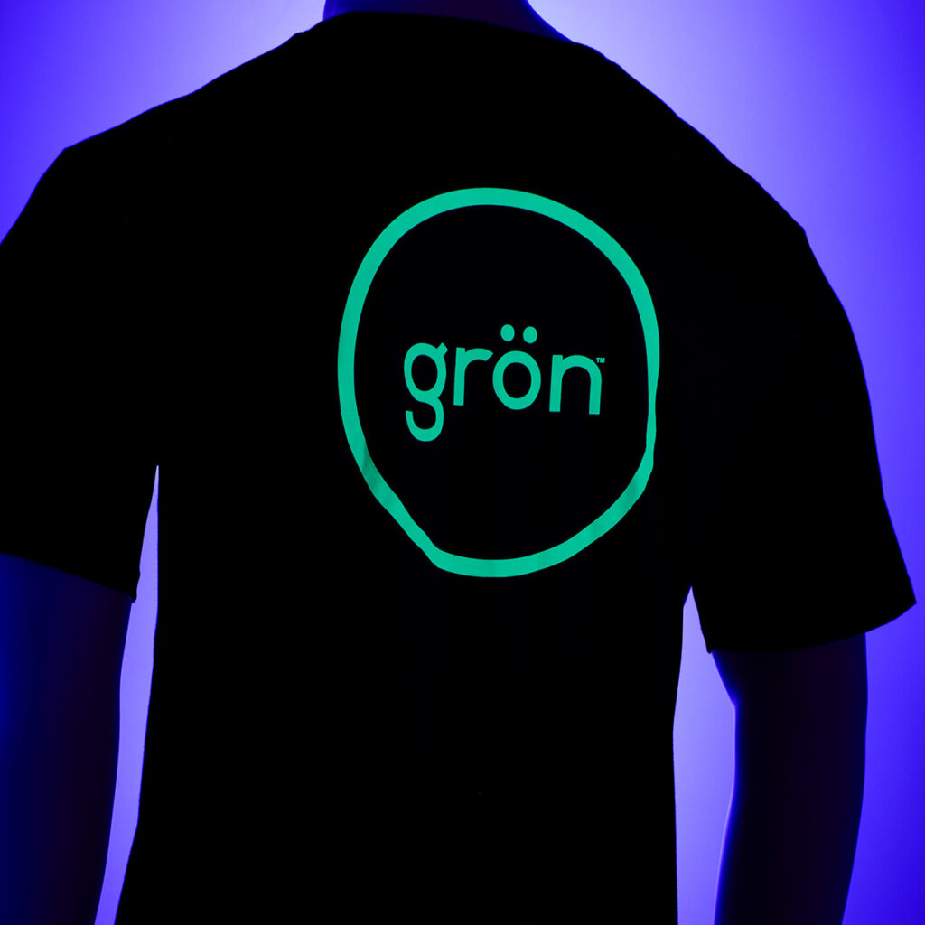 Gron T-shirts worn by budtenders and given away to visitors